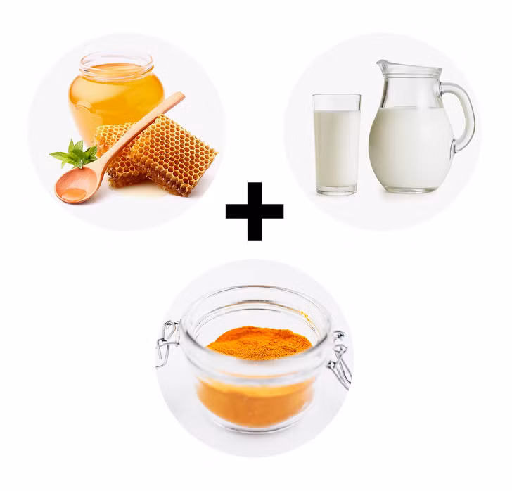 Sũa tươi + mật ong + bột nghệ: Trộn 1 thìa sữa tươi với 1 thìa mật ong và 1 thìa bột nghệ. Thoa hỗn hợp lên vùng nách thâm, để cho đến khi khô lại thì rửa sạch với nước mát. Thực hiện 3 lần mỗi tuần để đạt hiệu quả trị thâm nách.