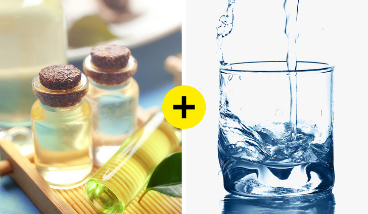 Tinh dầu tràm trà + nước: Nhỏ 4 - 5 giọt tinh dầu tràm trà vào cốc nước, cho vào lọ xịt, lắc đều. Dùng hỗn hợp này xịt lên vùng da dưới cánh tay và để khô tự nhiên. Sử dụng hàng ngày để đạt hiệu quả. Ảnh: BS.