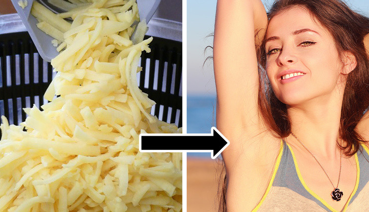 Khoai tây: Lấy 1 củ khoai tây thái nhỏ, ép lấy nước. Thoa nước ép khoai tây lên vùng nách thâm, để khoảng 15 phút rồi rửa sạch với nước ấm. Áp dụng liệu pháp 2 lần mỗi ngày vào buổi sáng và buổi tối.