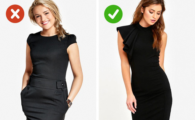 Những trang phục màu đen mặc nhiều sẽ có hiện tượng bạc, xỉn màu và màu đen sẽ không còn... đen như ban đầu. Để tạo cảm giác giàu có hơn, hãy chọn trang phục có màu đen tuyền hoặc cố gắng giữ quần áo không bị phai màu khi sử dụng.