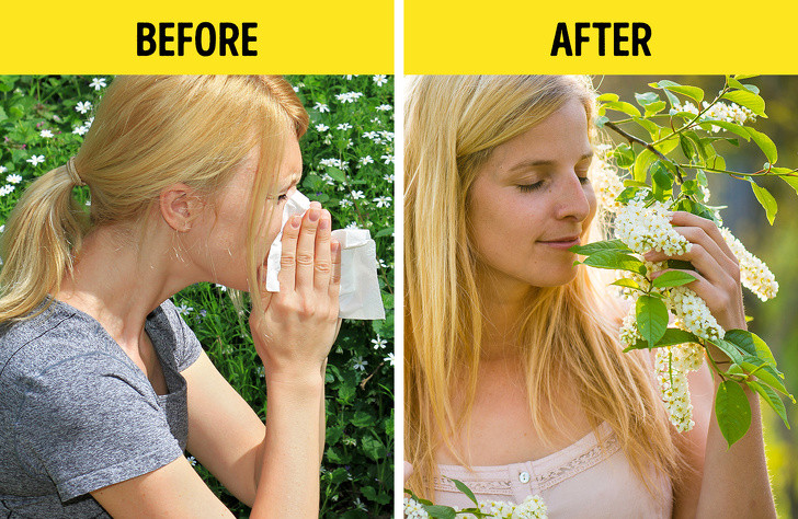 Giảm dị ứng: Trọng lượng thừa làm tăng gánh nặng cho hệ hô hấp và làm nặng thêm các triệu chứng của dị ứng. Nhưng khi bạn gầy đi thì dị ứng nhẹ hơn vì hệ hô hấp được giảm đi áp lực.