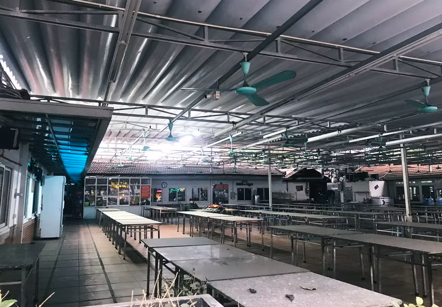 Trong khi đó, lo ngại trước dịch virus Corona nên một số nhà hàng bia khá nổi tiếng trên đường Trần Thái Tông (Hà Nội) hiện vẫn đang đóng cửa im lìm, bàn ghế bụi bặm, lá cây phủ lên bề mặt.