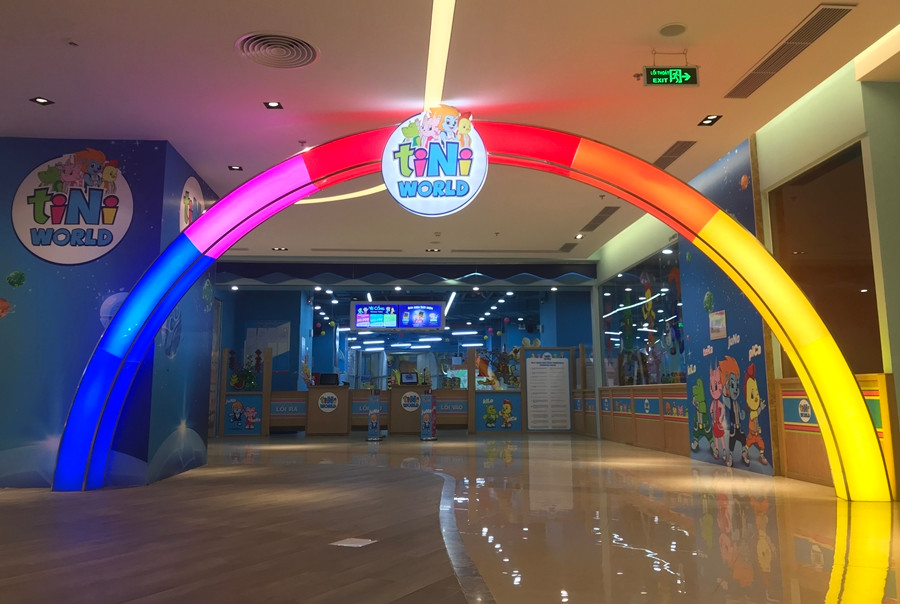 Khu vực này mọi khi rất đông trẻ em đến vui chơi...