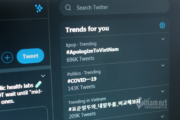 “Xin loi Viet Nam” thanh xu huong top 1 tren mang xa hoi toan cau