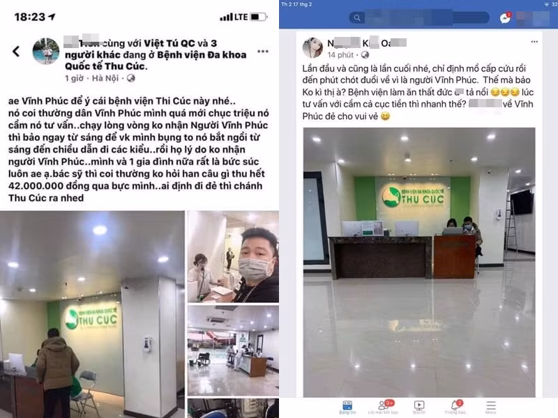 Benh vien Da khoa Quoc te Thu Cuc bi to “ky thi” san phu nguoi Vinh Phuc?
