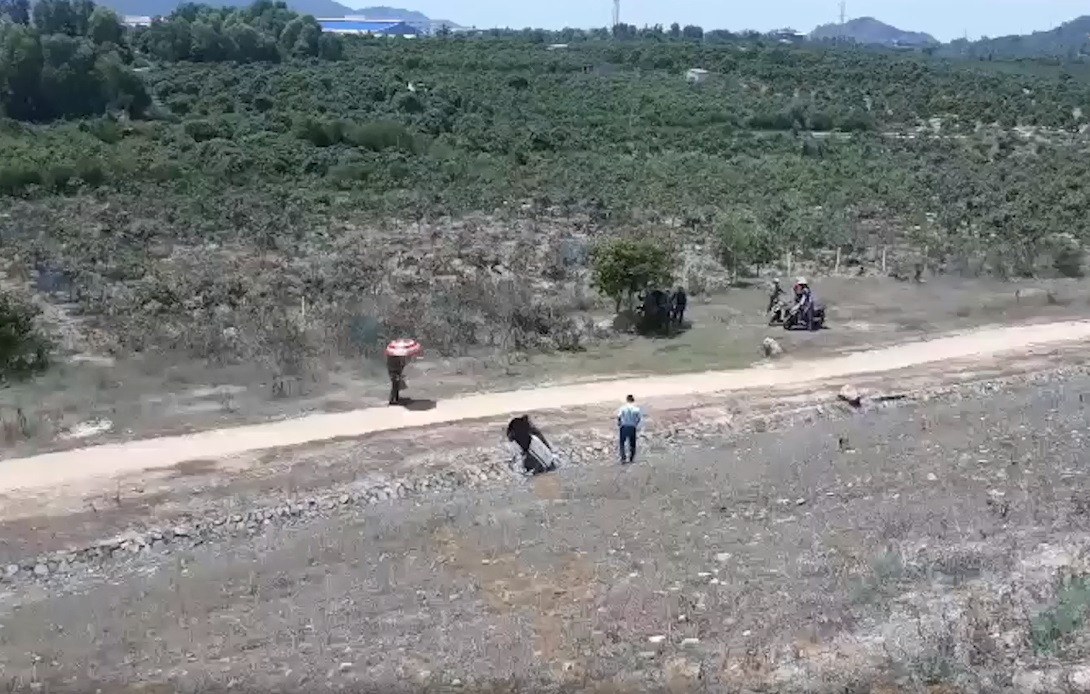 Hiện trường được bảo vệ nghiêm ngặt.