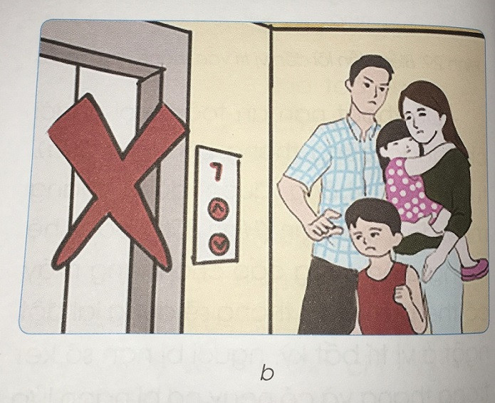 Tuyệt đối không được dùng thang máy để thoát nạn, bởi vì hệ thống điện cung cấp cho thang máy có thể bị mất và thang sẽ dừng lại đột ngột ở vị trí bất kỳ, người bị nạn sẽ kẹt trong thang và có nguy cơ bị ngọn lửa tác động, hít phải khói, khí độc dẫn đến tử vong trong thời gian ngắn. 