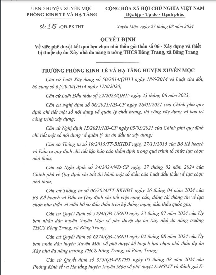 BRVT: Nang luc nha thau Minh Phuc Loc truoc ganh nang tai chinh?