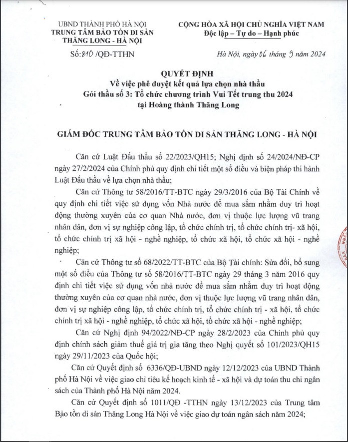 Goi thau Vui Tet Trung thu 2024 tai Hoang thanh Thang Long da co chu