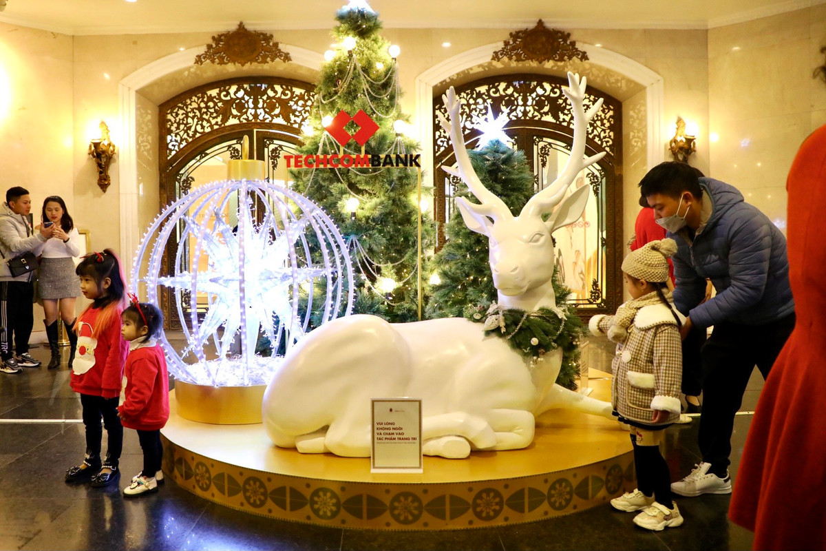 Cây thông Noel, tuần lộc cỡ lớn và hàng loạt đèn nháy lấp lánh…