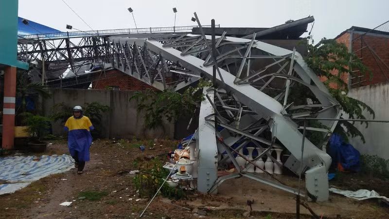 Hiện trường đang được chính quyền địa phương bảo vệ nghiêm ngặt.