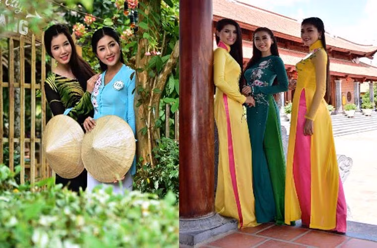 Thí sinh Hoa khôi ĐBSCL dịu dàng trong tà áo dài, áo bà ba truyền thống vô cùng quyến rũ.