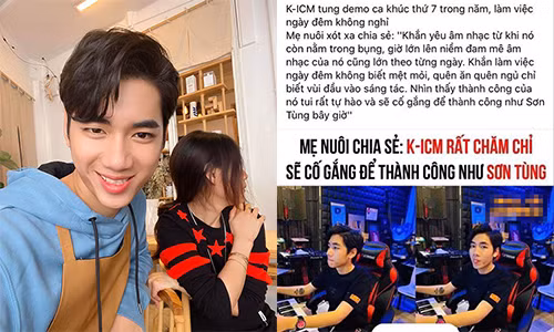 Me nuoi K-ICM noi gi khi bi don so sanh con trai voi Son Tung M-TP?