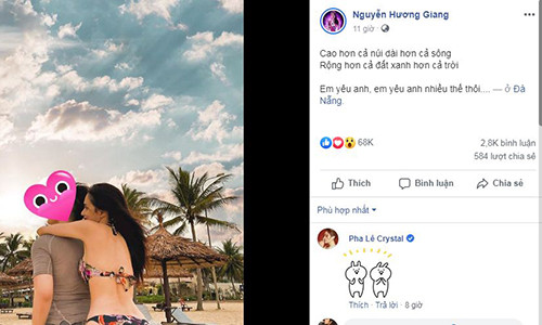 Huong Giang Idol khoe ban trai moi sau 4 nam chia tay Criss Lai