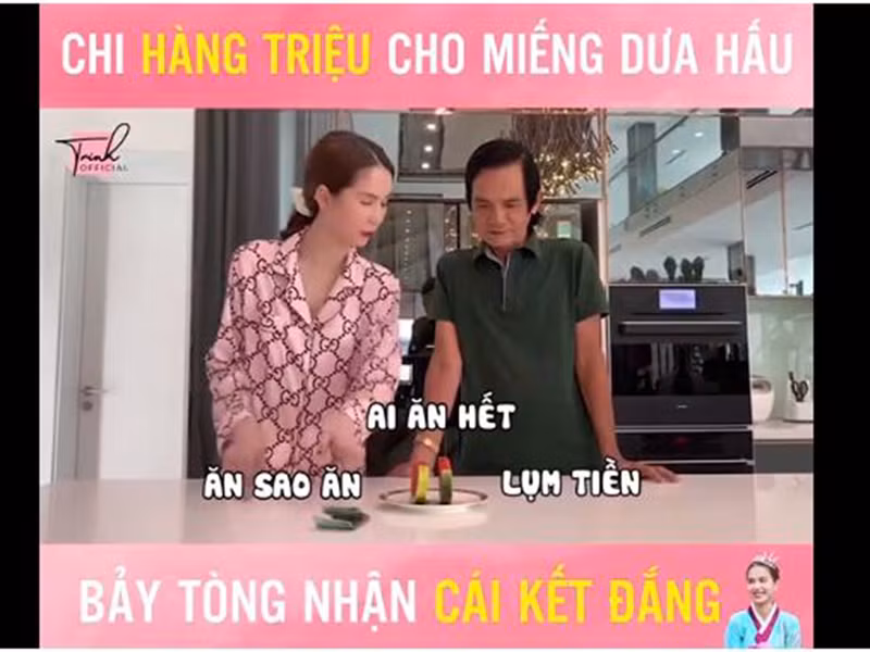 Gần đây, Ngọc Trinh liên tục chia sẻ video về bố cùng những thử thách hài hước của hai bố con.