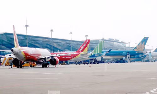 2 san bay lon nhat Viet Nam dung don chuyen bay tu Han Quoc