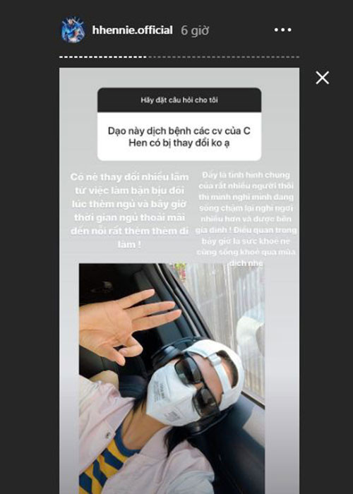 Hiện tại, vì dịch bệnh Covid-19, H'hen Niê có nhiều thời gian dành cho gia đình.