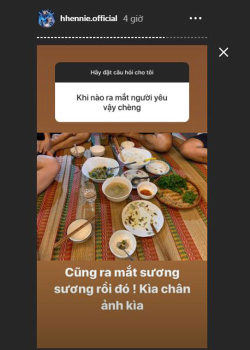 H'hen Niê cho biết, cô đã ra mắt bạn trai với gia đình.