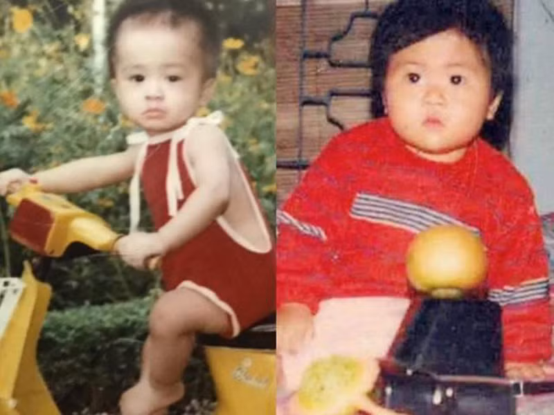 Phú Đạt từng ghép ảnh hồi nhỏ của anh và Ngọc Hân.