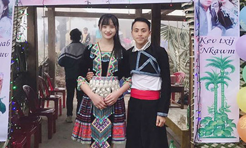 Co dau trong dam cuoi Tay Bac nhan 