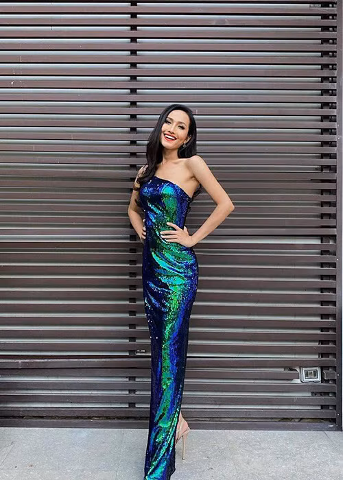 Diện mạo chỉn chu của Hoài Sa làm hài lòng người hâm mộ.