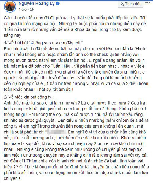 Bi Chau Dang Khoa doi tien den bu lam MV, Orange va LyLy dap tra-Hinh-5