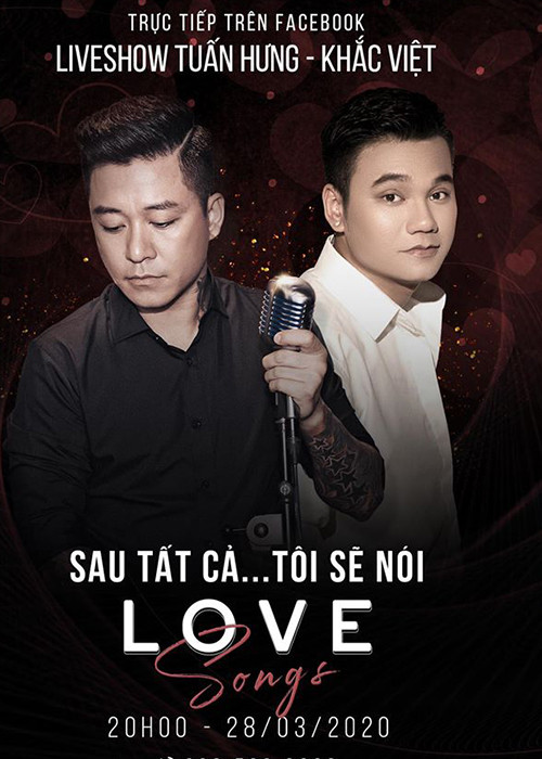 Theo Vietnamnet, cứ mỗi tối thứ 7 hàng tuần Tuấn Hưng sẽ thực hiện một show "không khán giả" như vừa qua và tuần tới khách mời sẽ là Khắc Việt.