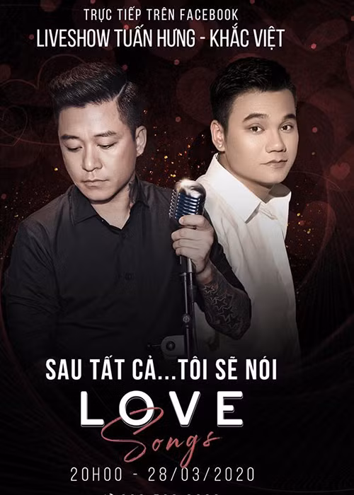 Theo Vietnamnet, cứ mỗi tối thứ 7 hàng tuần Tuấn Hưng sẽ thực hiện một show "không khán giả" như vừa qua và tuần tới khách mời sẽ là Khắc Việt.