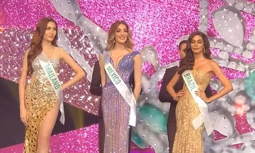 Hoai Sa truot top 6, nguoi dep Mexico dang quang Hoa hau Chuyen gioi Quoc te