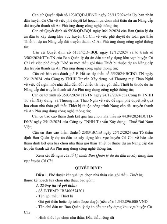 TP HCM: Gói thầu xây đài truyền thanh xã hơn 3,6 tỷ về tay ai? - Hình 3 TP HCM: Goi thau xay dai truyen thanh xa hon 3,6 ty ve tay ai?-Hinh-3