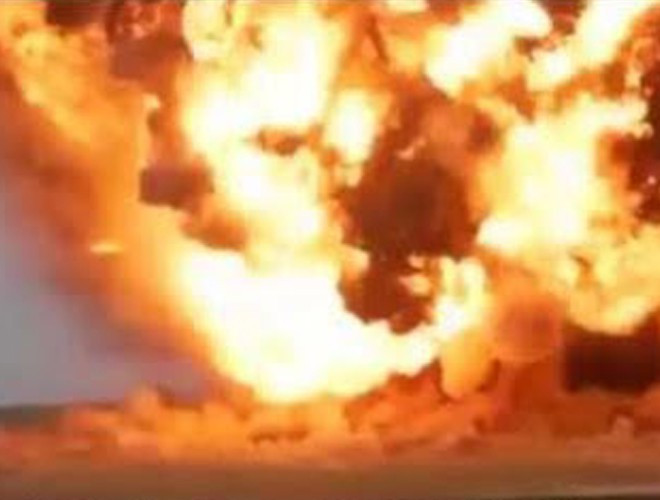 Có thể nhận thấy sức công phá kinh hoàng gây ra bởi loại bom này.