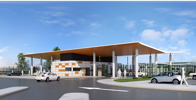 Trạm kiểm soát an ninh ra vào sân bay. Ảnh: ACV.