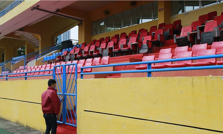 Ghế ngồi khu vực VIP được vệ sinh hoặc thay mới.