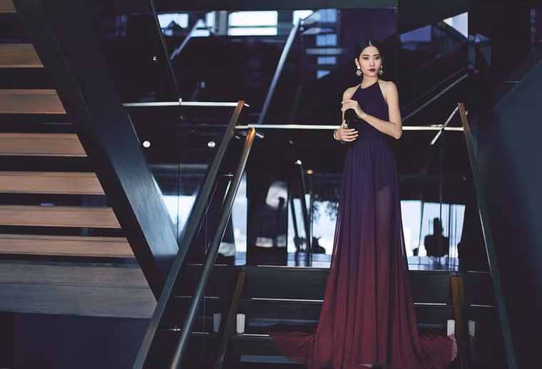 Sự tinh tế trong hoạ tiết tạo nên sức quyến rũ của Hoa khôi Lệ Nam Em.