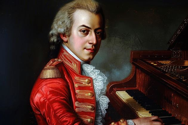4. Wolfgang Amadeus Mozart là nhà soạn nhạc thiên tài người Áo, có ảnh hưởng sâu rộng trong âm nhạc cổ điển, đặc biệt với những tác phẩm như "Eine kleine Nachtmusik" và "Requiem". (Ảnh: SkiWelt Wilder Kaiser)
