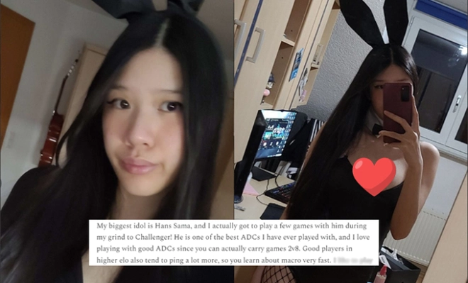 Cô là fan cứng của Hans Sama, thần tượng lớn nhất giúp cô cải thiện kỹ năng macro khi cùng chơi trong các trận rank. (Ảnh: Phụ nữ mới)