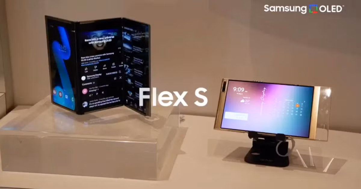 Flex S có thiết kế tương tự Huawei Mate XT, trong khi Flex G là một phiên bản Galaxy Z Fold được nâng cấp với hai mặt ngoài gập vào trong.(Ảnh: MySmartPrice)