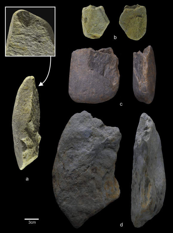 Người xưa vận chuyển và chọn vật liệu theo mục đích, như dùng đá lửa cho công cụ nhỏ và đá schist cho công cụ lớn. (Ảnh: ScienceDirect)