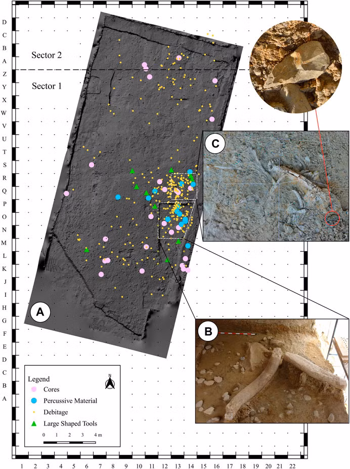 Khoảng 300.000 năm sau, loài người tiếp tục cải tiến công cụ, tạo nền tảng cho sự phát triển văn hóa và công nghệ ngày nay. (Ảnh: Frontiers)