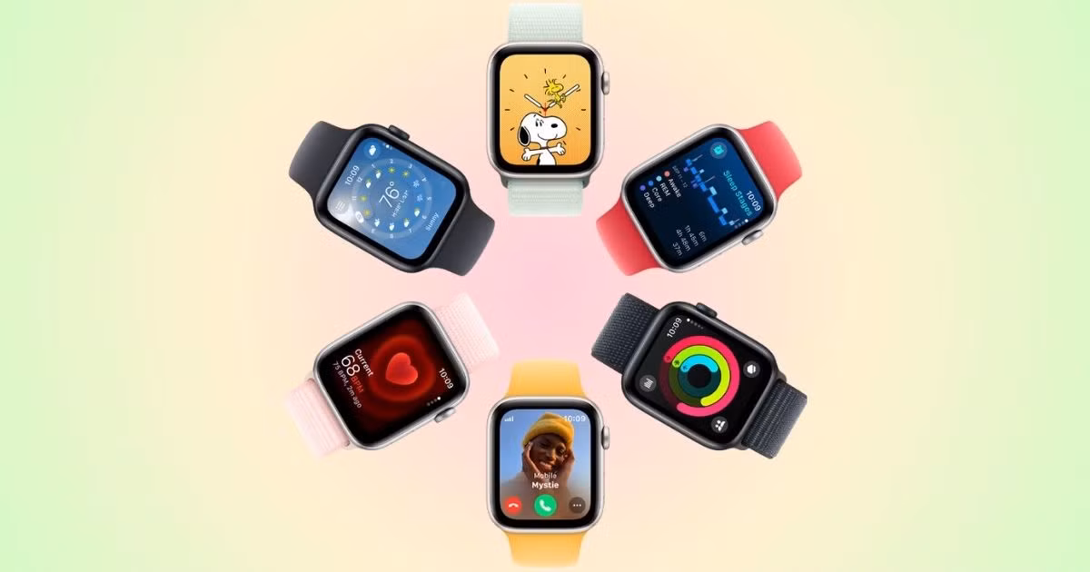 Trước đó, có thông tin rằng Apple Watch SE 3 có thể sử dụng vỏ nhựa nhiều màu sắc, tương tự iPhone 5c, nhưng chi tiết này chưa được xác nhận. Apple đang phải đối mặt với các thách thức về chi phí và chất lượng khi chuyển từ vỏ nhôm sang nhựa. (Ảnh: Wccftech)