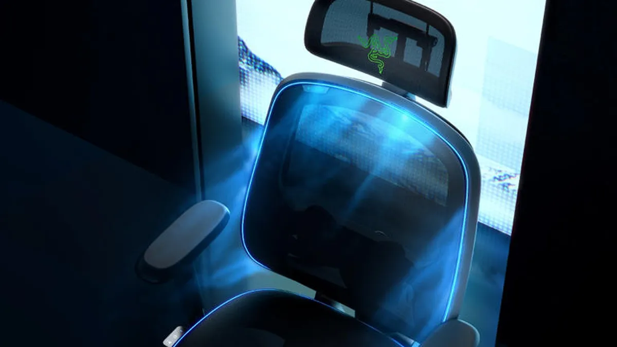 Tại CES 2025, Razer giới thiệu Project Arielle, ghế chơi game tích hợp sưởi ấm và làm mát, đem lại sự thoải mái trong mọi điều kiện thời tiết. (Ảnh: MMOSITE)