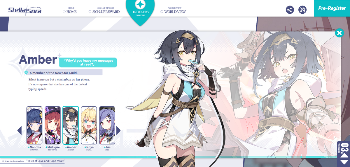 Stella Sora hiện đã mở đăng ký trước và dự kiến ra mắt phiên bản tiếng Trung đầu năm 2025, sau đó là bản Global.(Ảnh: Gamek)