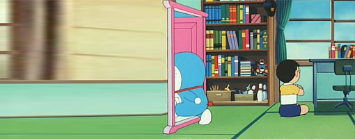 Cánh cửa thần kỳ, một trong những bảo bối của Doraemon có thể hoạt động dựa trên lý thuyết bẻ cong không gian để rút ngắn khoảng cách, nhưng cần lực hấp dẫn cực lớn. (Ảnh:Paper Replika)