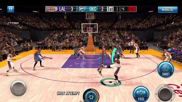 1. NBA 2K: Game bóng rổ trên PC với đồ họa 3D chân thực, cập nhật thông tin cầu thủ liên tục, cho phép người chơi kiểm soát toàn bộ trận đấu. (Ảnh: viettelstore)