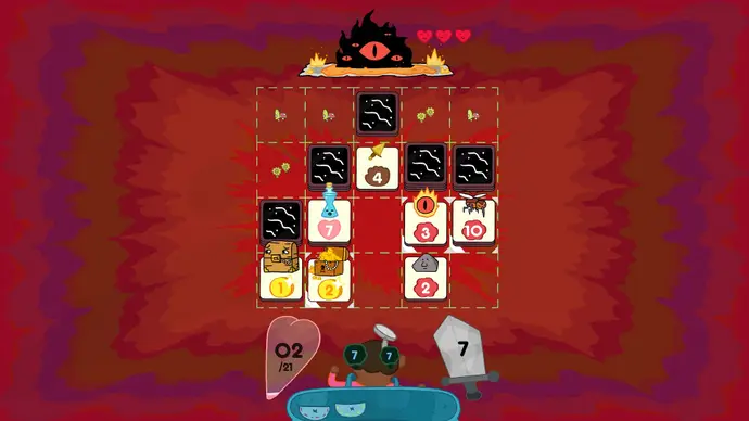4. Card of Darkness: Một game thẻ bài phiêu lưu kết hợp giải đố và chiến thuật, nơi người chơi phải đối mặt với các lá bài chứa quái vật và kho báu, đòi hỏi chiến thuật thông minh. (Ảnh: Người đưa tin)