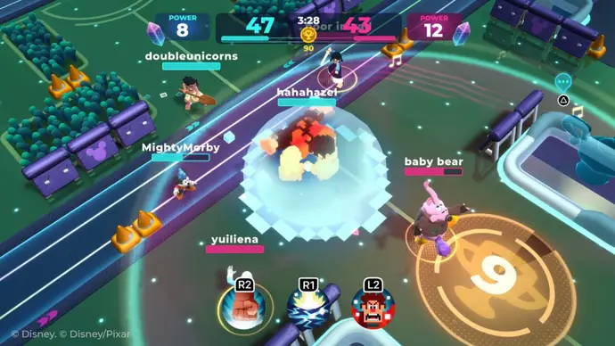 3. Disney Melee Mania: Game MOBA hành động nhanh, cho phép người chơi điều khiển các nhân vật nổi tiếng của Disney trong các trận chiến 3v3 hấp dẫn. (Ảnh: Người đưa tin)