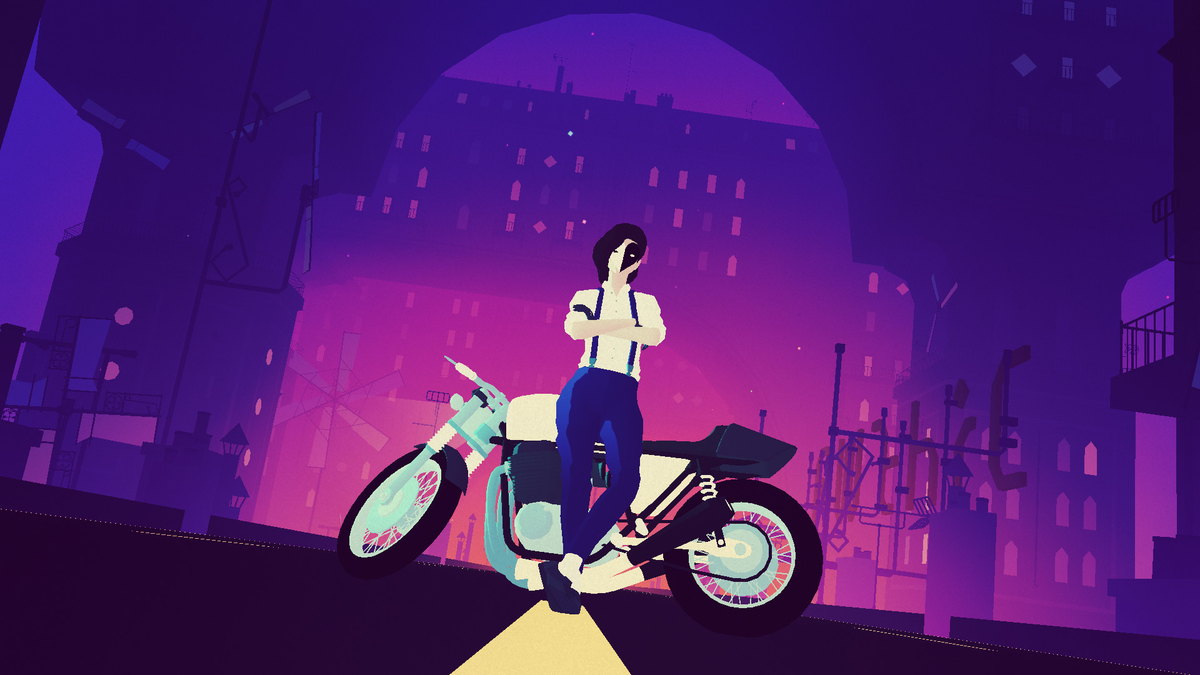 7. Sayonara Wild Hearts: Game phiêu lưu kết hợp âm nhạc, người chơi tham gia vào hành trình của một người phụ nữ, trải nghiệm các bài hát và góc quay thay đổi liên tục. (Ảnh: Steam)