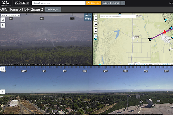 Hệ thống ALERT California đã chứng minh hiệu quả qua vụ cháy thảm thực vật tại thành phố Irvine. Camera giám sát nhanh chóng phát hiện đám cháy, gửi cảnh báo và giúp lực lượng chữa cháy đến hiện trường kịp thời. Những đoạn video ghi lại đã thu hút sự quan tâm lớn trên mạng xã hội, minh chứng cho khả năng tích hợp AI trong công tác phòng cháy. (Ảnh: ALERTCalifornia)