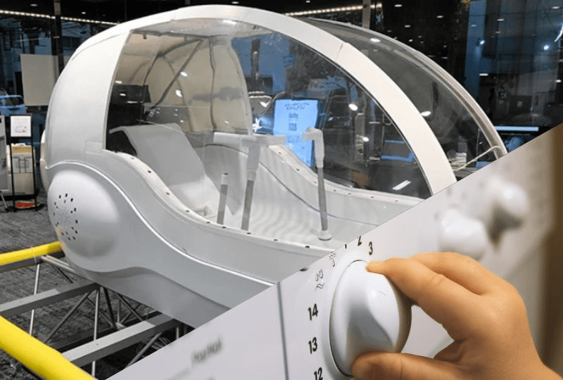 Dựa trên dữ liệu, máy tự động điều chỉnh nhiệt độ nước và phát video thư giãn phù hợp. (Ảnh: Wonderful Engineering)