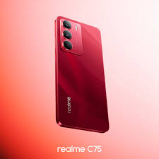 ##b###Điện thoại Realme C75 Đỏ Hồng Ngọc vừa ra mắt, sở hữu thiết kế kết hợp giữa truyền thống và hiện đại, nổi bật với sắc đỏ rực rỡ. (Ảnh: Instagram)